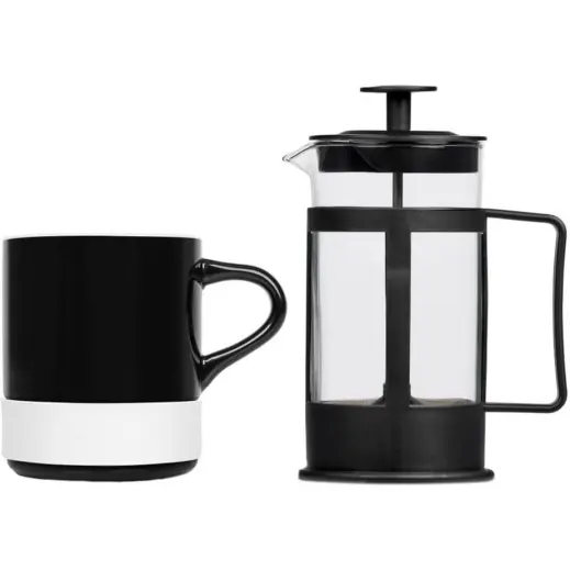Kooshty Mixalot Black Koffee Set Solid White